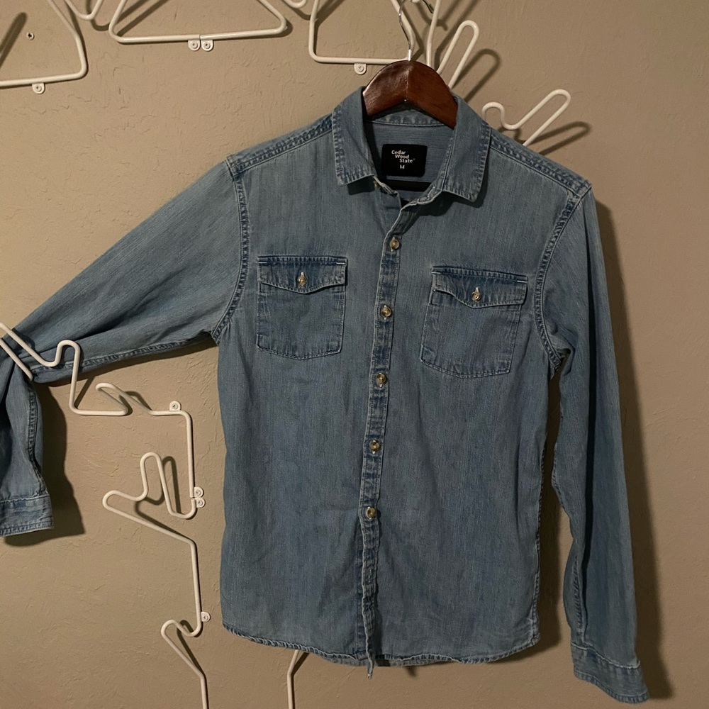 Nice denim button down - Picture 2 of 5